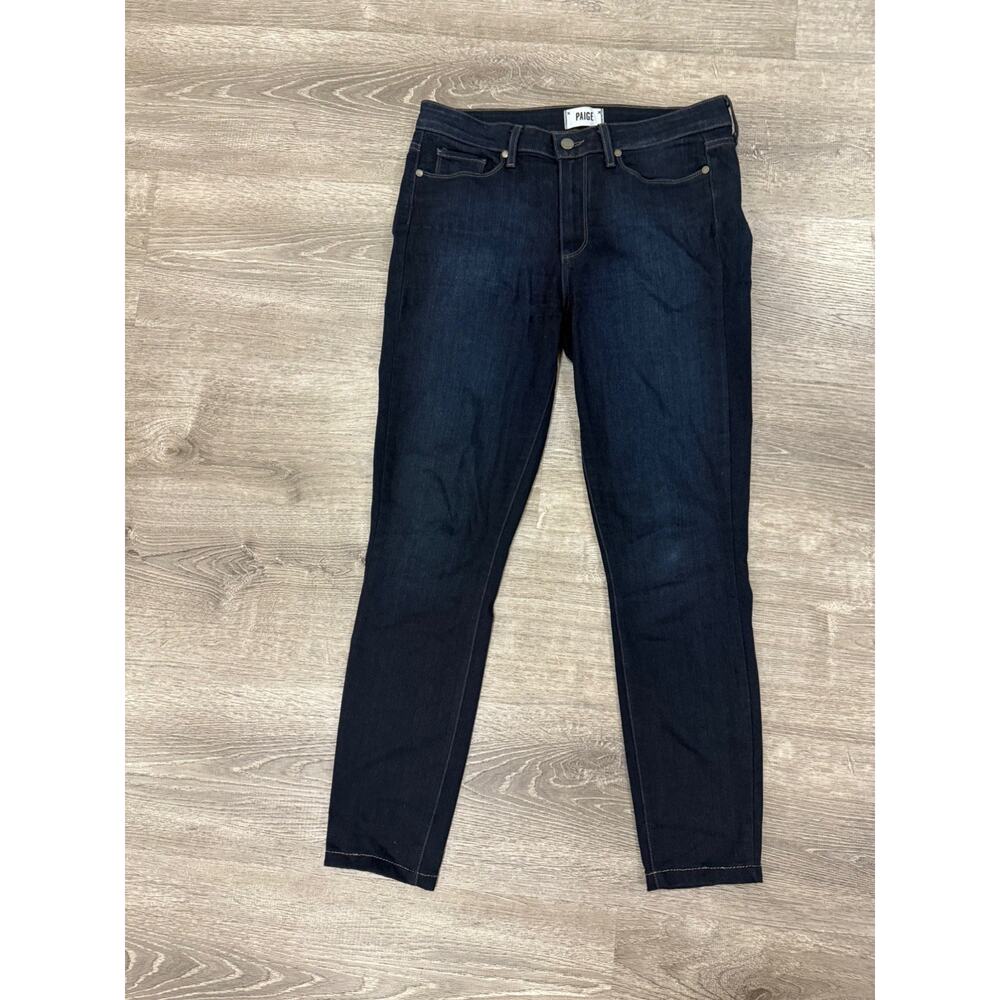 Paige Jeans Womens 30 Blue Dark Wash Hoxton Ultra Skinny High Rise Denim